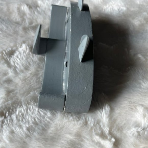 Wooden Kitty Cat Eye Glass Holder Vintage - Picture 4 of 11